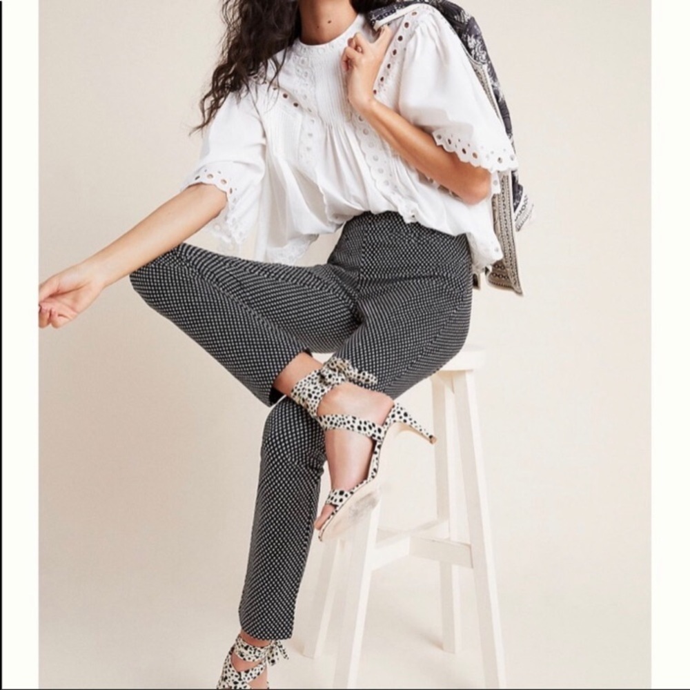 SALE NWT Anthropologie Essential Slim Trousers
